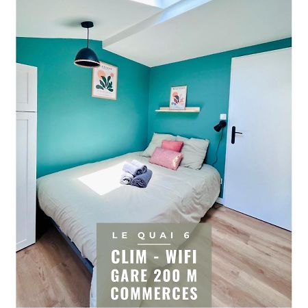 Le Quai 6 - Studio Neuf Calme Lumineux - Clim - Wifi - Gare A 200M Apart otel Agen Dış mekan fotoğraf